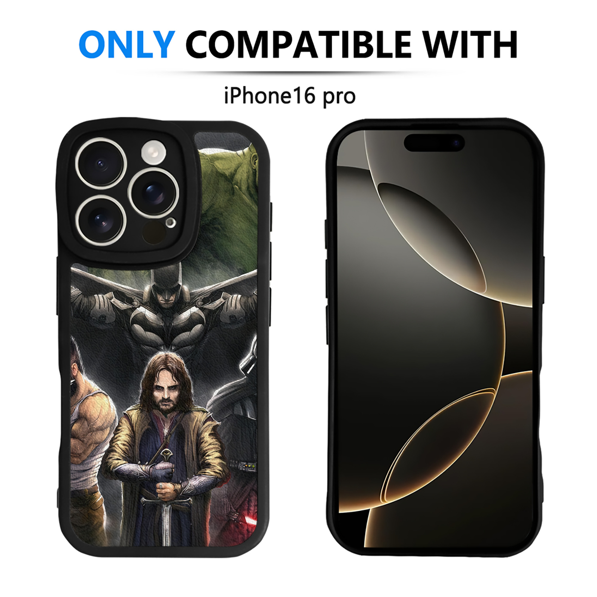 （画像用） スター・ウォーズ Star Wars 【iPhone 16シリーズ対応】シリコンスマホケース（レザー調） 材質：シリコン